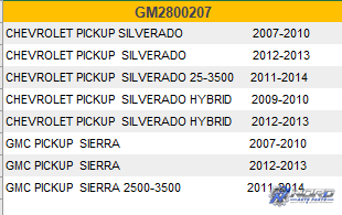 GM2800207C automotive part
