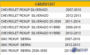 GM2801207H automotive part