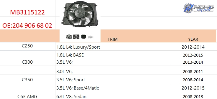 MB3115122H automotive part