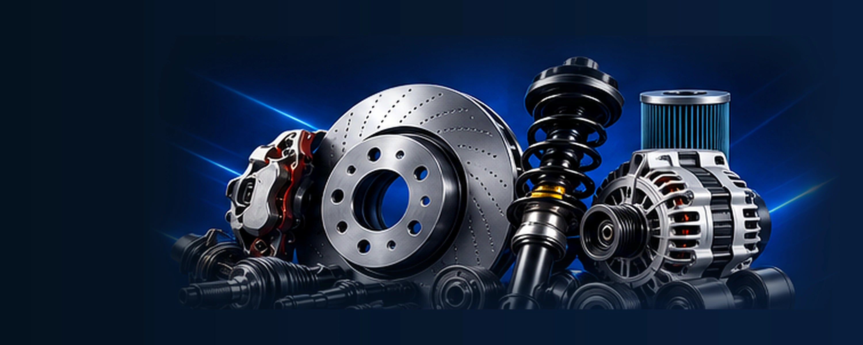 Automotive brake, suspension and electrical parts